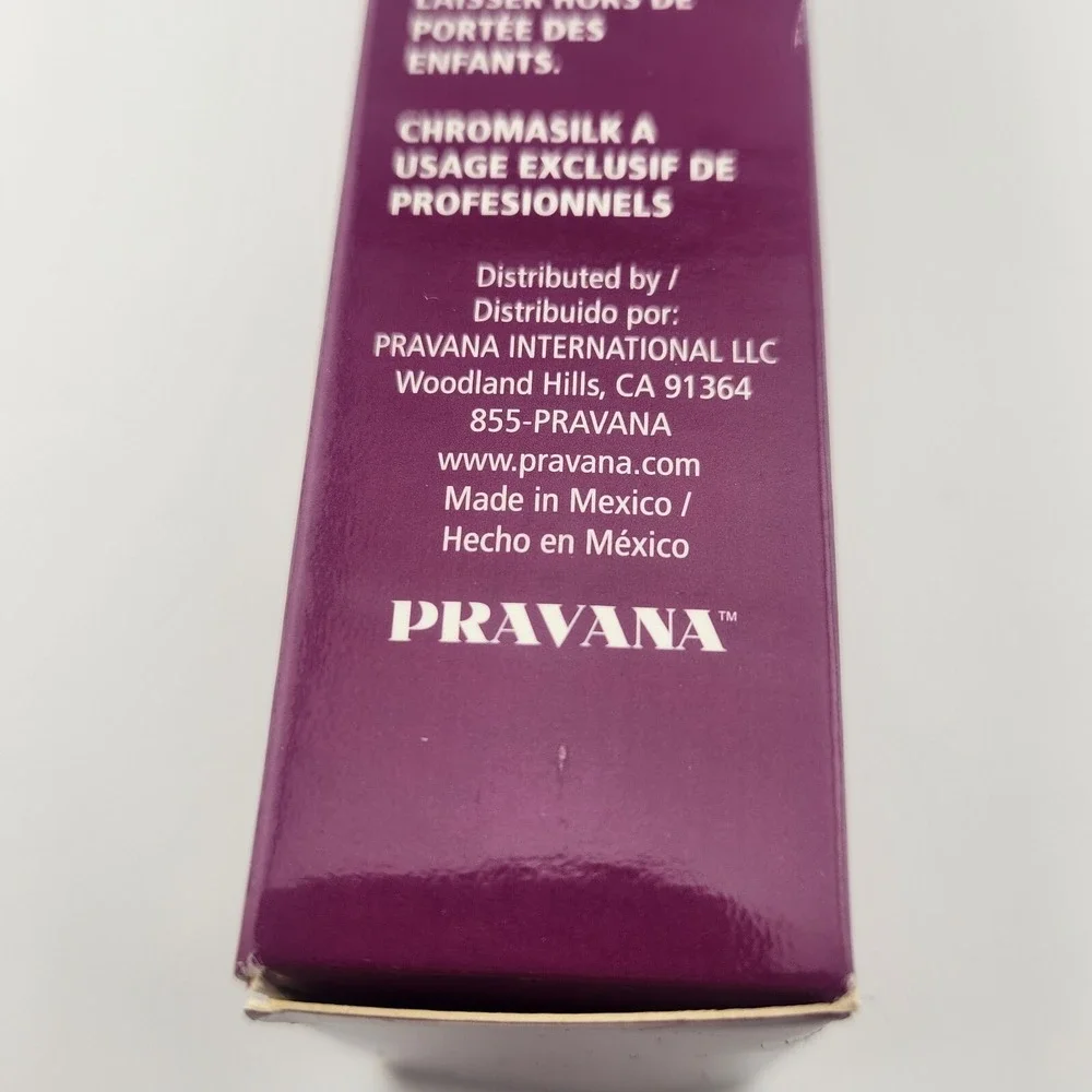 Pravana Chroma Silk Hair Color‎ With Keratin Black Noir 3 fl oz. 90 ml New